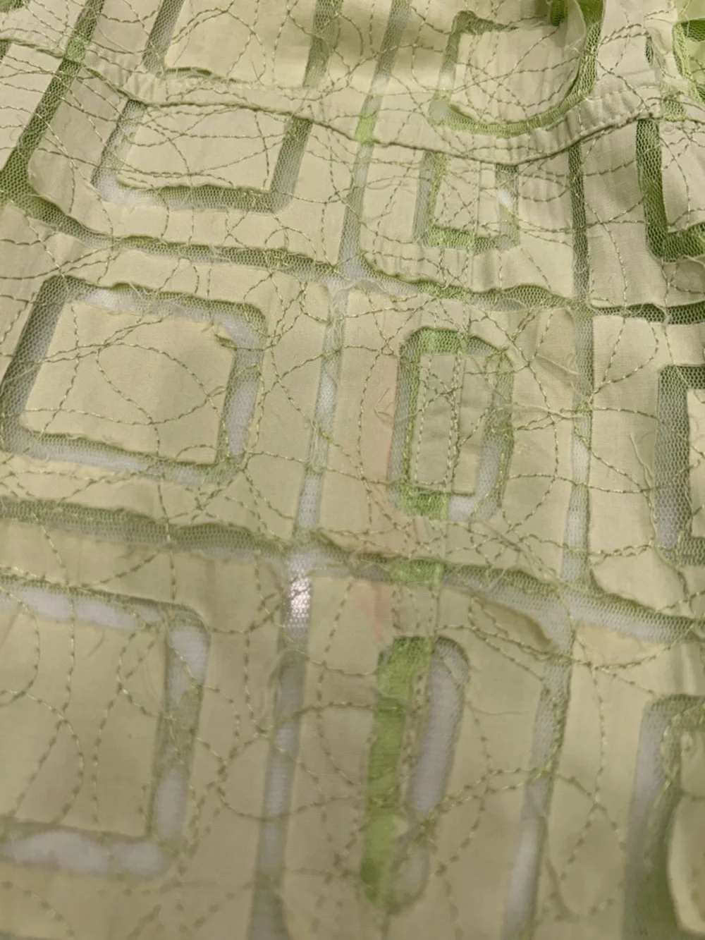 Ruby Rd. Lime Green Geometric Button-Front Jacket - Picture 7 of 7